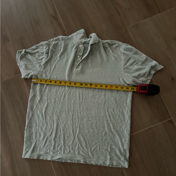 Light blue polo short sleeve top - Picture 5 of 6